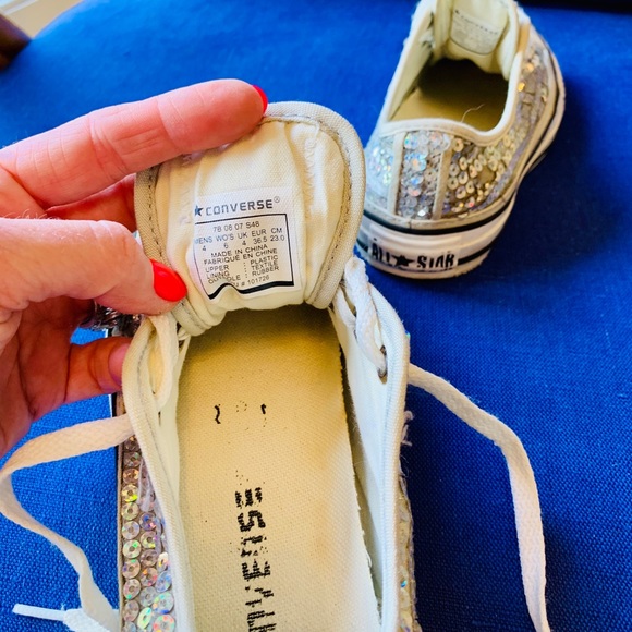 Converse Rainbow Sequined Chuck Taylor Low Tops 6 - Picture 7 of 9